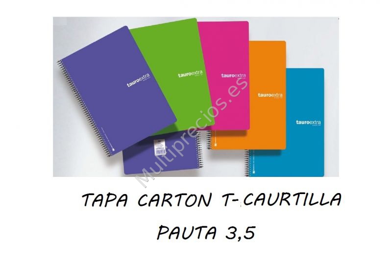 TAURO EXTRA 4º 80H PAUTA 3.5 TAPA CARTON (20)