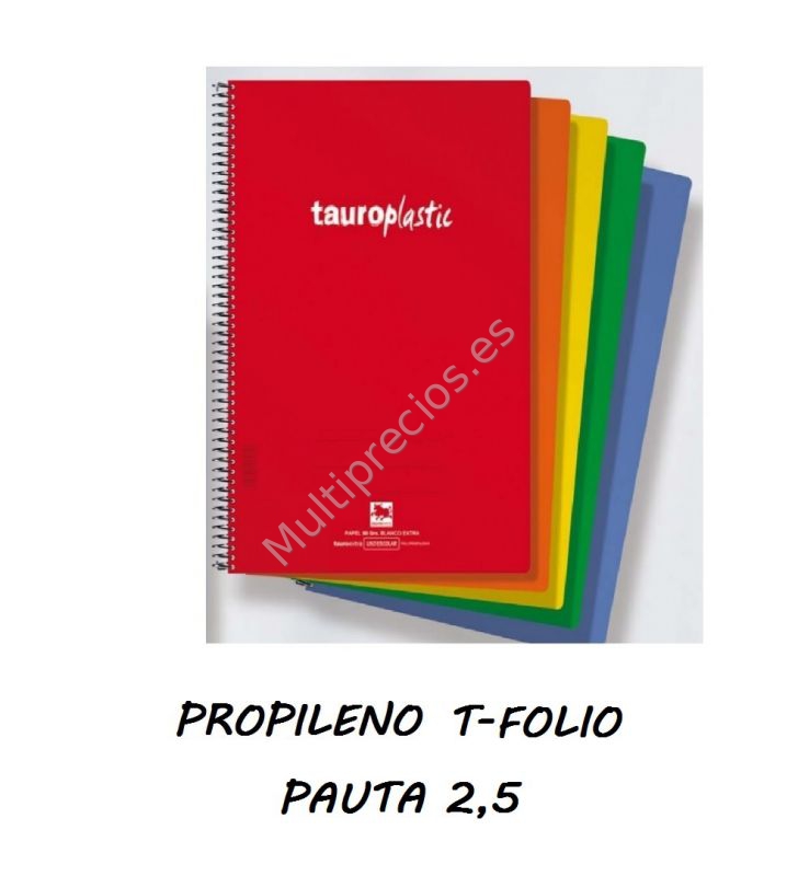 TAURO PLASTIC Fº 80H PAUTA 2.5 POLIPROPI (8)