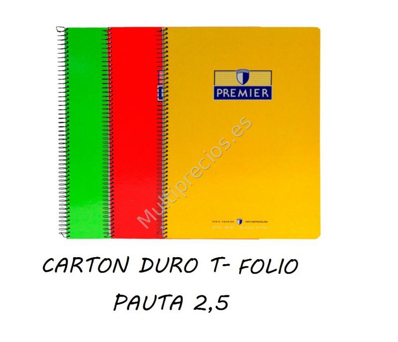 PREMIER Fº80H PAUTA 2.5 CARTON DURO (8)